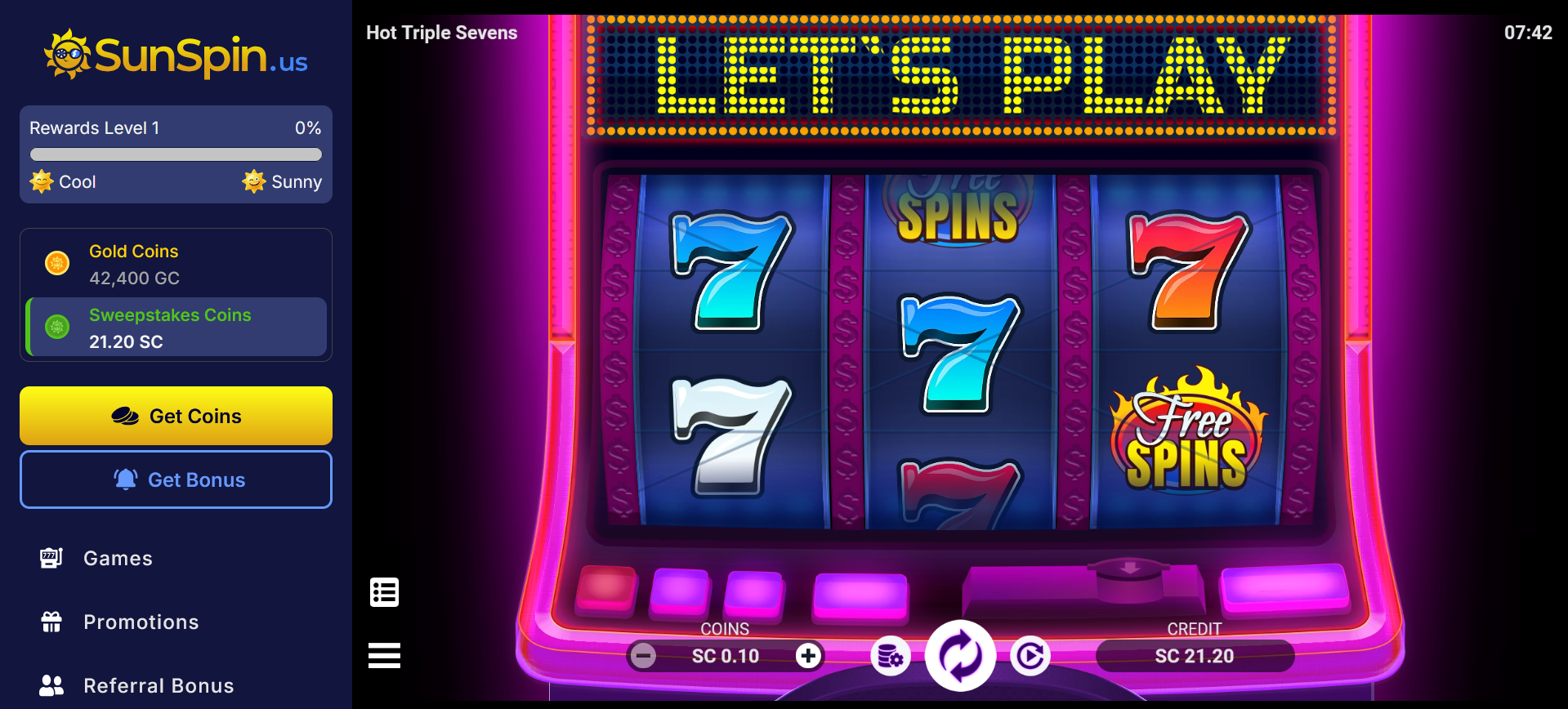 SunSpin.us Social Casino Review - The Sweeps Guy | Casino Reviews